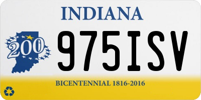 IN license plate 975ISV