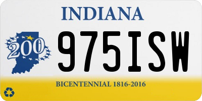 IN license plate 975ISW