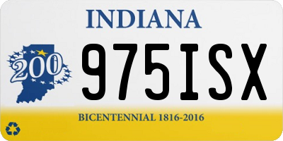 IN license plate 975ISX