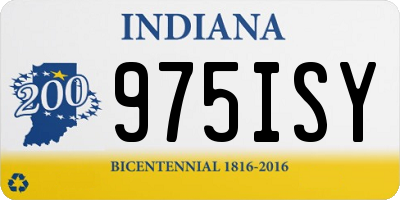 IN license plate 975ISY