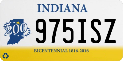 IN license plate 975ISZ