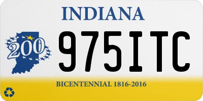 IN license plate 975ITC