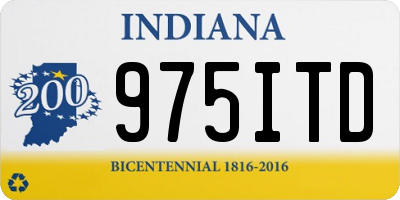 IN license plate 975ITD