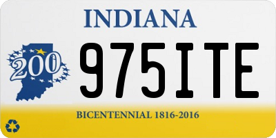 IN license plate 975ITE
