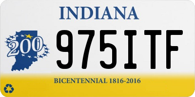 IN license plate 975ITF