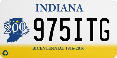 IN license plate 975ITG
