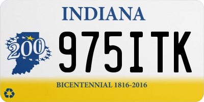 IN license plate 975ITK