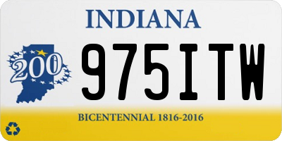 IN license plate 975ITW