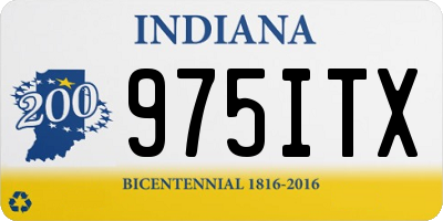 IN license plate 975ITX