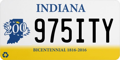 IN license plate 975ITY