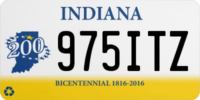 IN license plate 975ITZ