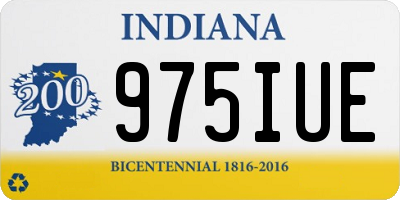 IN license plate 975IUE