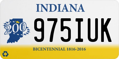 IN license plate 975IUK