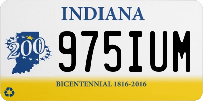 IN license plate 975IUM