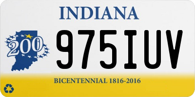 IN license plate 975IUV