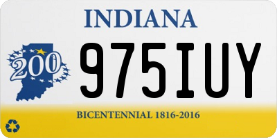 IN license plate 975IUY