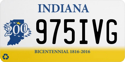 IN license plate 975IVG