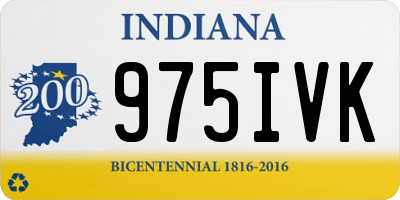 IN license plate 975IVK