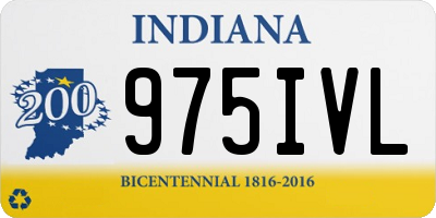 IN license plate 975IVL