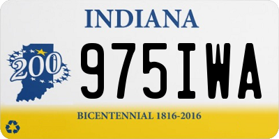 IN license plate 975IWA