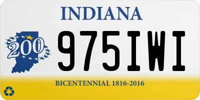 IN license plate 975IWI