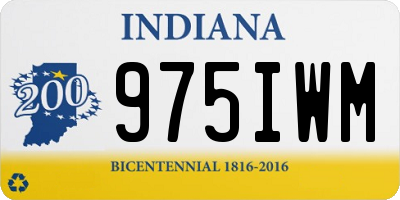 IN license plate 975IWM