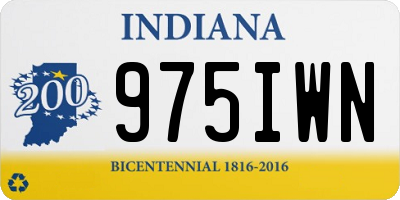 IN license plate 975IWN