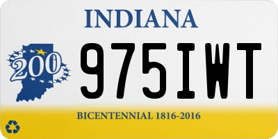 IN license plate 975IWT
