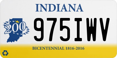 IN license plate 975IWV