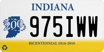 IN license plate 975IWW