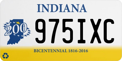 IN license plate 975IXC
