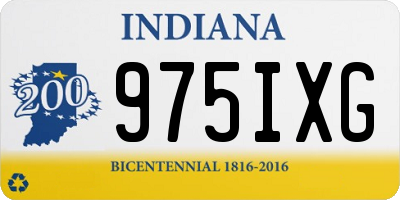 IN license plate 975IXG