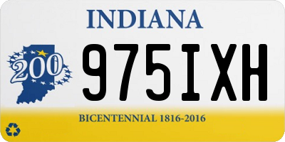 IN license plate 975IXH