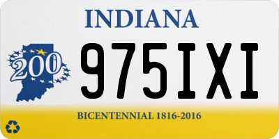 IN license plate 975IXI