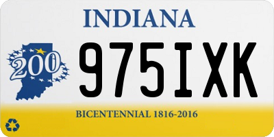 IN license plate 975IXK