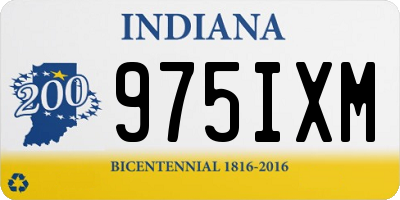 IN license plate 975IXM