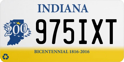 IN license plate 975IXT