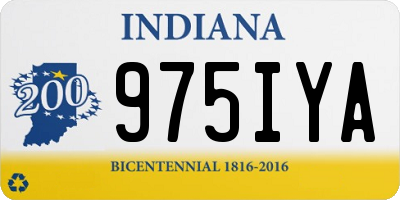 IN license plate 975IYA