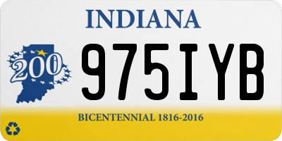 IN license plate 975IYB