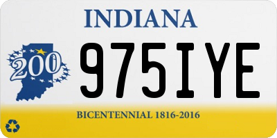 IN license plate 975IYE