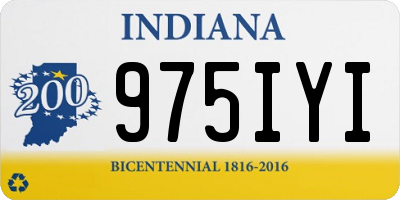IN license plate 975IYI