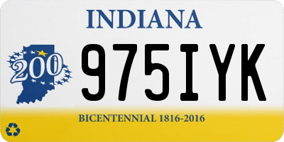 IN license plate 975IYK