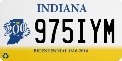 IN license plate 975IYM