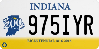 IN license plate 975IYR