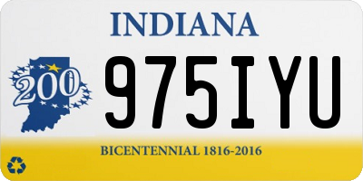 IN license plate 975IYU