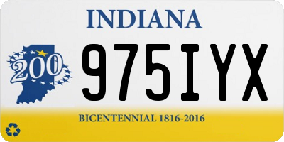 IN license plate 975IYX