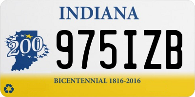 IN license plate 975IZB