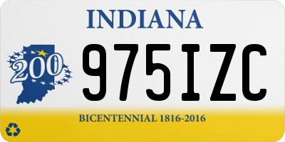 IN license plate 975IZC