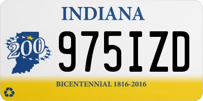 IN license plate 975IZD