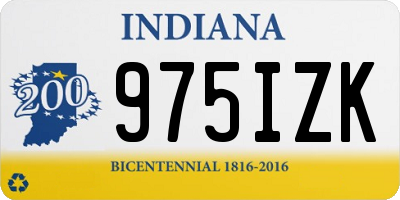 IN license plate 975IZK